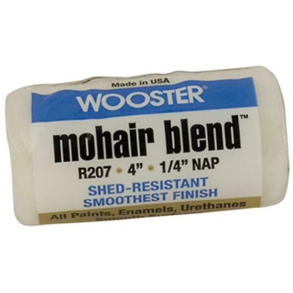 Wooster R207 4 in. Mohair Blend 0.25 in. Nap Roller Cover 71497137210